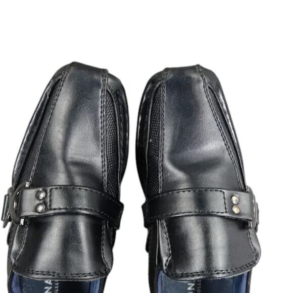 Bonafini Shoes Kids 7 Dress Loafers Slip On Leather Black Classic Toddler Boys - Picture 13 of 14